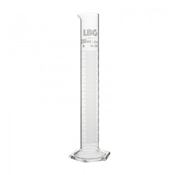 Probeta grad. base hex. clase B, 250 ml, LBG 3.3 - MCH3-250-001